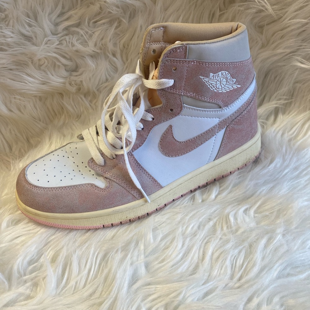Jordan Women's High-Top Sneakers - Pink and White